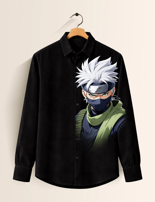 Black Naruto Street Style Men’s Premium Full-Sleeve Shirt - XPST